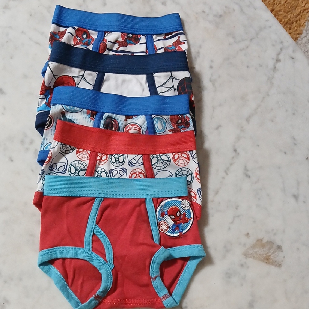 Marvel Spider-Man Kids Underwear Set - Red, Blue, and White